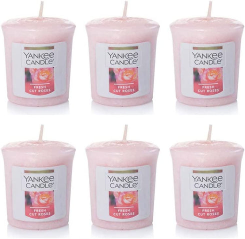 Yankee Candles Votive Candles - Fresh Cut Roses (6 Pack)