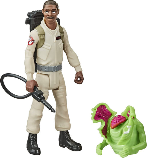 Ghostbusters Fright Features Winston Zeddemore Figure with Interactive Slimer Figure and Accessory, Toys for Kids Ages 4 and Up