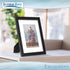 Icona Bay 8x10 Picture Frames w/ Mat for 5x7 (Black, 6 Pack), Sturdy Wood Composite Photo Frames, Sleek Design, Table Top or Wall Mount, Exclusives Collection