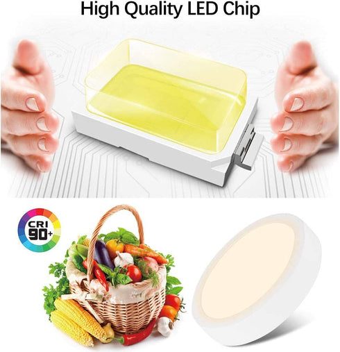 DLLT LED Flush Mount Ceiling Light, 24W Led Surface Round Ceiling Light 1920LM (220W Incandescent Equivalent) 3000K Warm White for Kitchen, Closet, Bedroom, Hallway