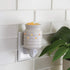 CANDLE WARMERS ETC Pluggable Fragrance Warmer- Decorative Plug-in for Warming Scented Candle Wax Melts and Tarts or Fragrance Oils, White Farmhouse