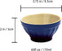 Small Stoneware Bowls Set, 4 Packs, Ice Cream Bowls, Dessert, Dip and Prep Bowls, 6 Ounces 170ml, Imperial Blue/Cream