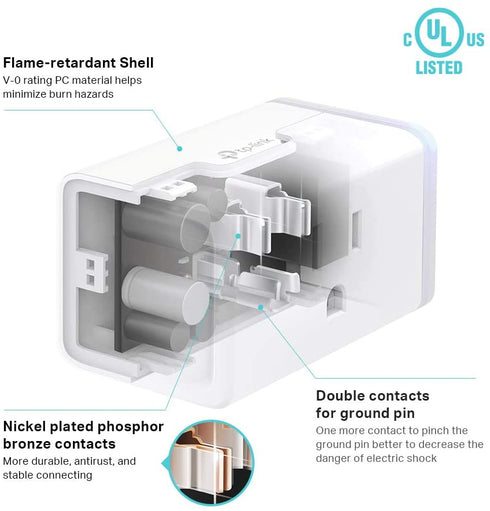 Kasa Smart Plug HS103P2, Smart Home Wi-Fi Outlet Works with Alexa, Echo, Google Home & IFTTT, No Hub Required, Remote Control,15 Amp,UL Certified, 2-Pack White