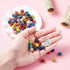 Beadthoven 100pcs 10mm Mixed Color Glass Rhinestone Clay Pave Round Beads, Disco Rhinestone Crystal Shamballa Beads for Jewelry Making (0Round-100pcs#Multi Color)