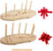 Bow Maker for Ribbon, Holiday Wreaths,Wooden Wreath Bow Maker Tool for Creating Gift Bows, Party Decorations, Hair Bows, Corsages, Holiday Wreaths, Various Crafts(Double-Sided)