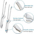 2 Pieces Stainless Steel Grill Tongs for Korean and Japanese BBQ Clean & Convenient Use,Non-Slip Serrated Tips,Ideal for Cooking Self-Standing Tongs for Salad,Grill,Camping,Buffet,Oven
