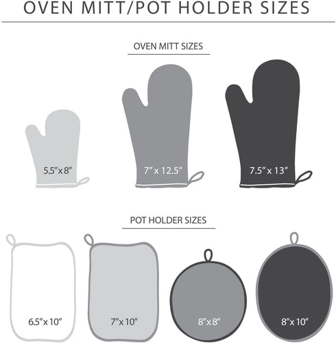 KitchenAid Beacon Two-Tone Mini Oven Mitt Set, 5.5"x8", Majestic Yellow