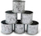 Kaizen Casa Galvanized Design Rustic Style Metal Napkin Ring for Dinning Table Parties Everyday, Set of 6