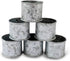 Kaizen Casa Galvanized Design Rustic Style Metal Napkin Ring for Dinning Table Parties Everyday, Set of 6