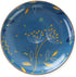 Ceramic Ring Dish Jewelry Tray,Bohemian/Boho Dandelion Decorative Organizer Trinket Dish with Golden,Home Decor Wedding Birthday Housewarming Gift for Her(Blue)