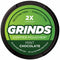 Grinds Coffee Pouches | 3 Cans of Mint Chocolate | Made in the USA | Tobacco Free, Nicotine Free Healthy Alternative | 18 Pouches Per Can | 1 Pouch eq. 1/4 Cup of Coffee (Mint Chocolate)