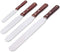 Acronde 4PCS Straight Cake Icing Spatula Set 4€? 6€? 8€? 10€? Professional Stainless Steel Cake Decorating Frosting Spatulas with Wooden Handle (Straight)