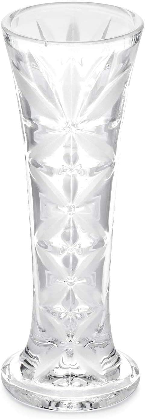 Forever Rose Crystal Bud Vase, Decorative Crystal Clear Glass Bud Vase, Perfect for Your One of a Kind Forever Roses, 7? Tall