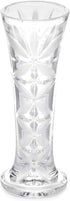 Forever Rose Crystal Bud Vase, Decorative Crystal Clear Glass Bud Vase, Perfect for Your One of a Kind Forever Roses, 7? Tall