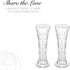 Forever Rose Crystal Bud Vase, Decorative Crystal Clear Glass Bud Vase, Perfect for Your One of a Kind Forever Roses, 7? Tall