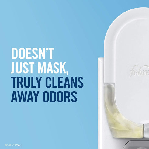 Febreze Odor-eliminating Fade Defy Plug, Scented Oil Warmer, 1 Count (Pack of 4)