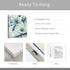 ARTISTIC PATH Flowers Artwork Painting Prints Pictures: Abstract Lily Pad Prints Canvas Wall Art for Bathroom (12" W x 12" H, Multi-Sized)