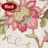 Ellis Curtain Brissac Lined Scallop Valance, 70 x 17, Red