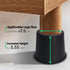 Round 4 Inch Bed Risers, Lifts Height of 3.35 inch Heavy Duty Set of 4 Pack Table Risers, Furniture Risers Great Under Bed Storage Black, elevador de cama de 4 pulgadas, mejorar el elevador de muebles