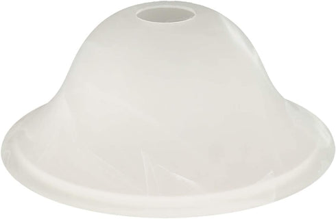 Giluta Floor Lamp Glass Shade Replacement Globe -Fitting Opening 1.625" Modern Alabaster Style Light Fixture Shade, Height: 4.2 inch, Width: 9.5 inch. Lipless