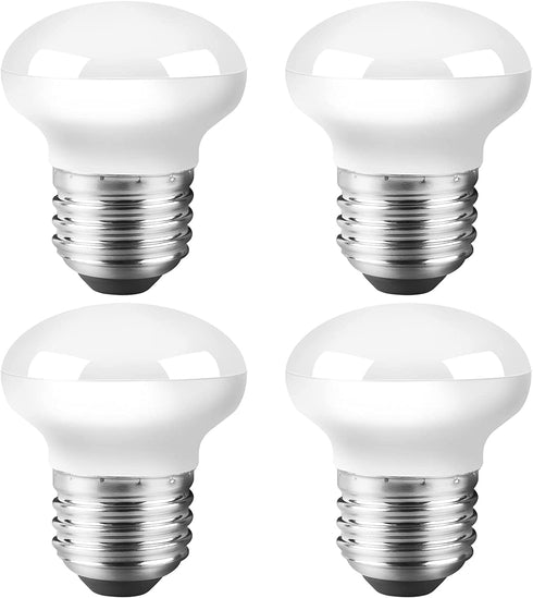 Haian Support Zorykn E26 Base Mini LED Reflector Floodlight, 4W(4 Pack), 40W Equivalent R14 Light Bulbs, 400 Lumens, Dimmable, 5000k Daylight