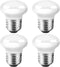 Haian Support E26 Base LED Bulb, R14 Shape, 4W(25 Watt) Curio Cabinet Light Bulb, 4Pack
