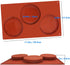 SourceTon 3-Cavity Large Round Silicone Disc Cake Mold, 3 PCS Pack Non-Stick Baking Molds Cake, Candy, Soap, Resin Art