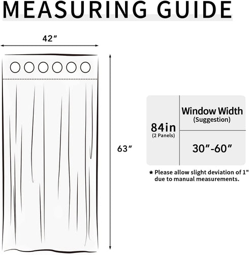 Easy-Going Blackout Curtains for Bedroom, Solid Thermal Insulated Grommet and Noise Reduction Window Drapes, Room Darkening Curtains for Living Room, 2 Panels(42x63 in, Light Gray)