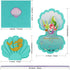OurWarm 24pcs Mermaid Party Invitations, 3D Pearlescent Mermaid Birthday Party Supplies with Envelopes for Kids Girls Birthday Wedding Baby Shower Pool Mermaid Themed Party Supplies
