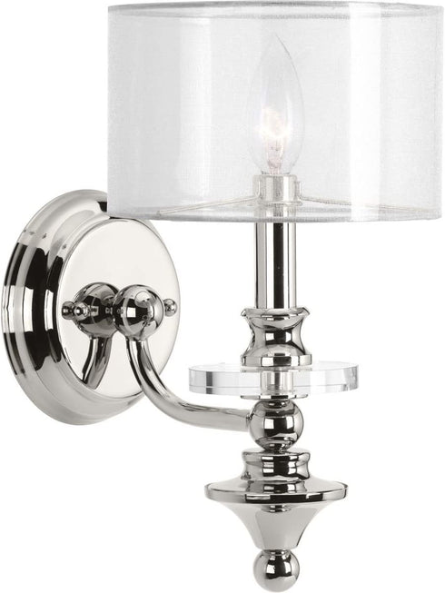 Progress Lighting P710013-104 Marche Wall Sconces, Nickel