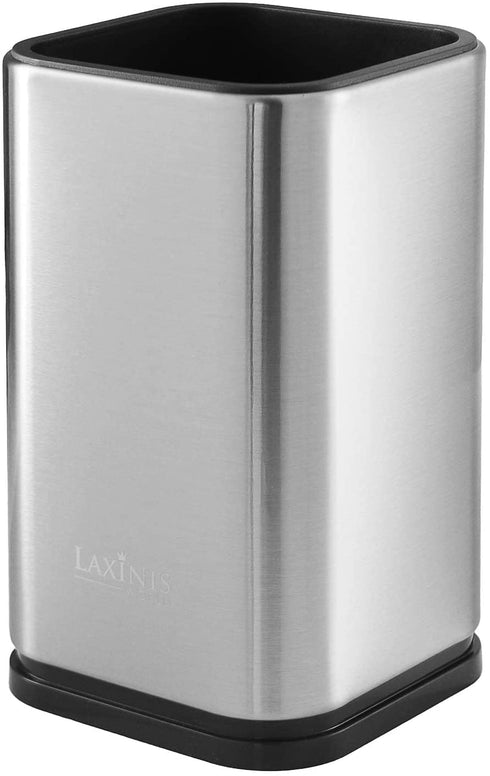 Stainless Steel Kitchen Utensil Holder, Kitchen Caddy, Utensil Organizer, Modern Rectangular Design, 6.7? by 4? (utensils not included)