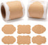 Cualfec Kraft Paper Tag Stickers Blank Labels for Christmas Package, Mason Jars, Bottles, Candle Containers 2" x 3" Large Labels - 100 x 2 Rolls
