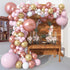 Pink Balloon Arch Kit 140 Pcs, TOPLLON Baby Shower Decorations for Girl with Rose Gold Metallic Baby Pink Balloons Garland for Bridal Shower Birthday Party Decorations