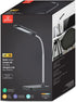 Globe Electric 12792 LED Integrated Black Desk Lamp, Chrome Gooseneck