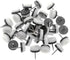 40pcs Thickened Furniture Glide,Nail-on Nylon Slider Pad Floor Protector for Wooden Leg Feet of Chair Table Sofa(?28mm or 1.1",White)