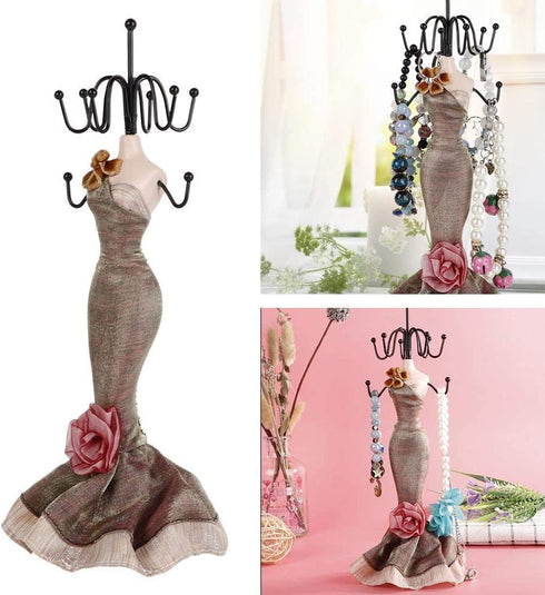 Fashion Jewelry Display Stand, Hanging Jewelry Organizer / Jewelry Organizer Holder Human Model Jewelry Organizer For Jewelry Towers Jewelry-Towers For Girls Women(Small Model )