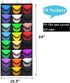 KHIKILY Baseball Hat Rack 24 Pocket Over-The-Door Cap Organizer with Clear Deep Pockets