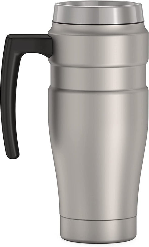 THERMOS Stainless King Vacuum-Insulated Travel Mug, 16 Ounce, Matte Steel