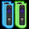 2 Pack Protective Case for TCL Roku TV RC280 Remote, Silicone Cover Shock Proof Remote Controller Skin, Cute Cat Ear Shape Anti Slip Universal Replacement Sleeve Protector-Glow Blue,Glow Green