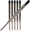 6 - Black Parker Compatible Ballpoint Pen Refills. Smooth Writing German Ink and 1mm Medium Tip. #1782467