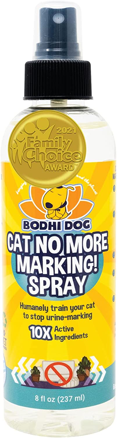 Bodhi Dog Cat No More Marking! Spray | Deters Cats from Urine Marking Indoors & Outdoors | Removes Urine Marking Odors | Safe for Indoor & Outdoor Use | Made in USA 8oz