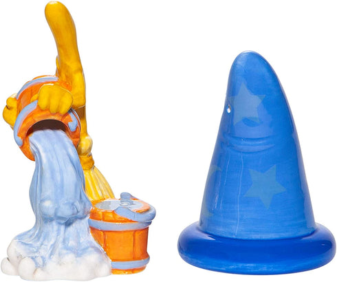Enesco Disney Ceramics Sorcerer Hat and Broom Salt & Pepper