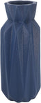 Gemseek 8 Inch Deep Blue Ceramic Flower Vase, Small Table Vase for Living Room Indoor Home Decor, Wedding Centerpieces/Arrangements