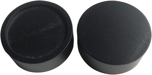 Xinshidai Bed risers | Furniture Lifter | Wood Riser | Table risers | Bed and Furniture Solid Wood Round Risers Wont Crack & Scratch Floors - Set of 4 (Black)