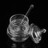 Yosoo Transparent Beehive-Shaped Honey Jar with Dripper Stick for Storing and Dispensing Honey 245ml