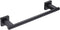 Miyili Matte Black 12-Inch Towel Bar SUS 304 Stainless Steel Hand Towel Holder for Bathroom or Kitchen Wall Mount, A02B30A