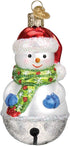 Old World Christmas Jingle Bell Snowman Ornament, Multi