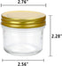 Encheng 4 oz Clear Glass Jars With Lids(Golden),Small Spice Jars For Herb,Jelly,Jams,Wide Mouth Mason Jars Canning Jars For Kitchen Storage 20 Pack ¦ ¦