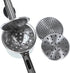 Rorence Stainless Steel Potato Ricer with 3 Interchangeable Discs & Inner Cup & Silicone Grip Handles - Black