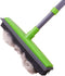 Pet Hair Removal Rubber Broom with Squeegee,Soft Push Broom,Pole:59'' ,Carpet Sweeper, Adjustable Long Handle, Removal Pet Human Hair,Green